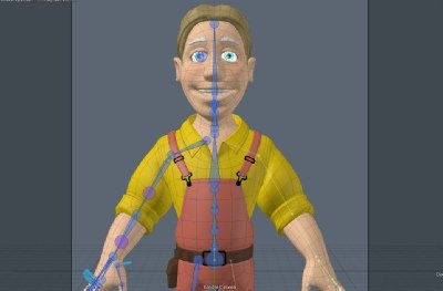 Differentes postures pour mascottes 3D