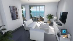 perspective 3d appartement corse