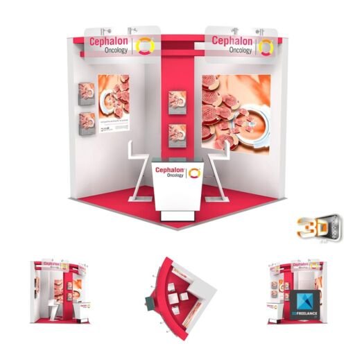 Stand parapluie - Design de Stand en 3D