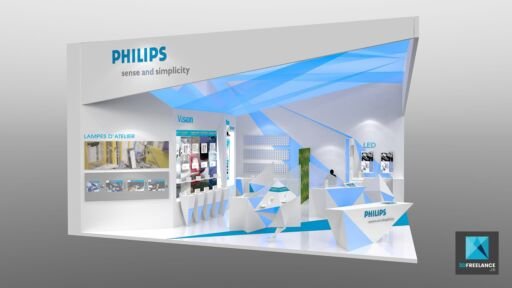 concepteur de stand philips freelance origami