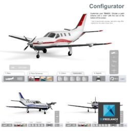 Réalisation d'un Configurateur 3D d'avions pour Daher-Socata TBM850 | Agence: Ame en Science