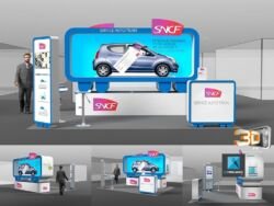 Concepteur de stand pliable pour le Salon de l'Auto