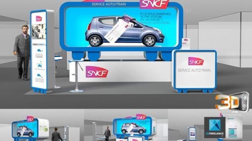 Concepteur de stand pliable pour le Salon de l'Auto