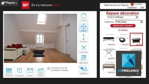Configurateur 3D BUT | Modélisation de l'ensemble du catalogue en 3D temps réel