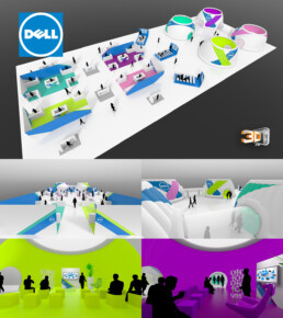 Hall d'exposition de stand Dell Event 2015 - 2000 m2
