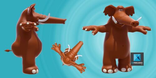elephant modele 3d