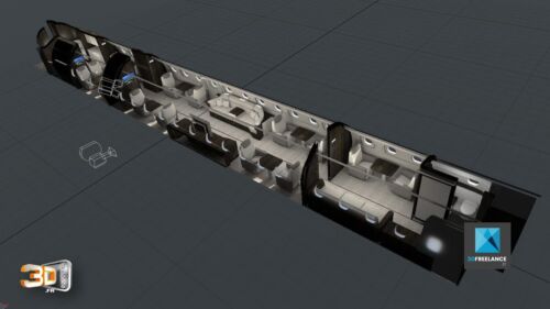 Modélisation 3D de l'avion Embraer 190