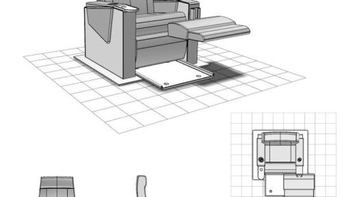 Modélisation CAO siége Air France