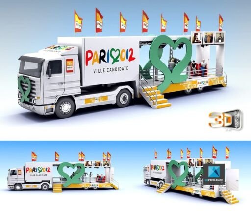 Design d'un camion evenementiel en 3D | Client: Publicis Event