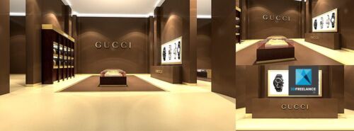 Créateur d'un corner shop pour Gucci