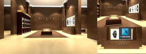 Créateur d'un corner shop pour Gucci