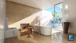 infographiste 3D architecture freelance salle de bain - image 3d salle de bain
