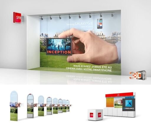 Création de PLV pour les magasins SFR