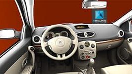 Tableau de bord de la Renault Megane | Rendus 3D