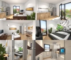 rendus 3d appartement