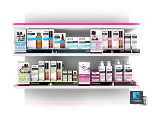 Conception d'une étagère de vente