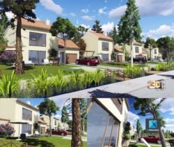 rendu 3d lotissement