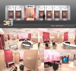 Design de magasins Bijouteries ENZA