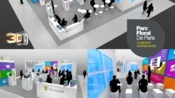 Conception de Stand pour salon Microsoft au Parc floral de Paris