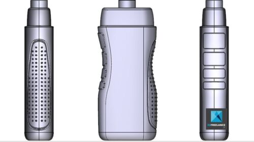 Modélisation CAO des différents designs du nouveau gel douche ADIDAS