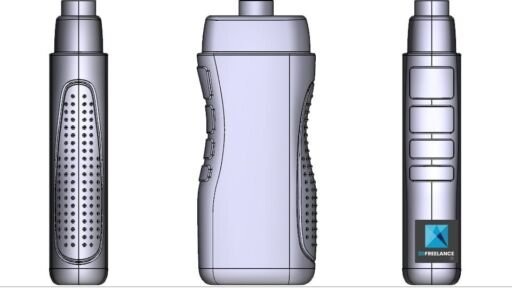 Modélisation CAO des différents designs du nouveau gel douche ADIDAS