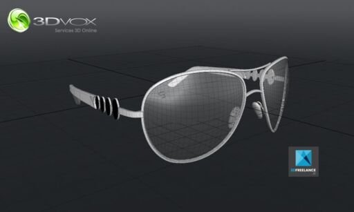 modele 3d lunette
