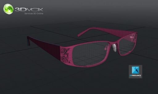 modelisation 3d lunettes