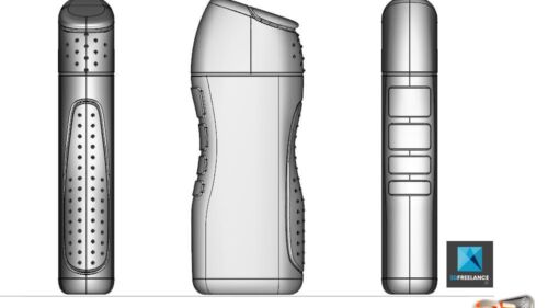 Modélisation CAO des différents designs du nouveau gel douche ADIDAS