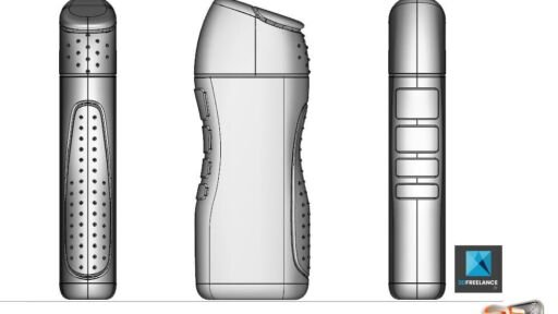 Modélisation CAO des différents designs du nouveau gel douche ADIDAS