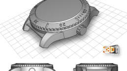 Modelisation d'une montre en CAO pour impression 3D