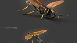 The Mud Dauber 3D | Illustration 3D d'insectes en 3D