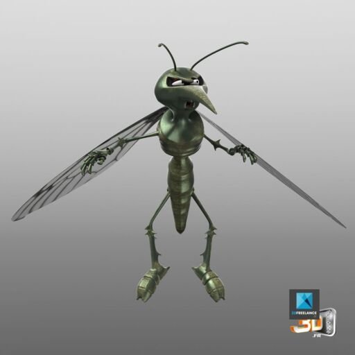 Modélisation et rig du personnage en 3D