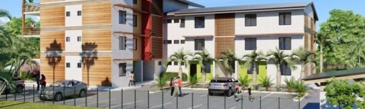 perspective 3d architecture - immeuble résidentiel Guyane
