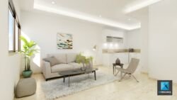 Infographiste 3D home staging - perspective 3d séjour - salon - salle à manger