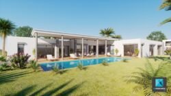 perspective 3d villa de luxe PACA - infographiste 3d architecture freelance Rhône-Alpes - films 3D immobilier