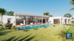perspective 3d villa de luxe PACA - infographiste 3d architecture freelance Rhône-Alpes - films 3D immobilier