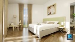 rendu 3D chambre à coucher