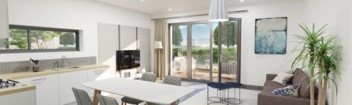 image 3d séjour - Grenoble immobilier