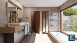 perspective 3d salle de bain