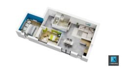 plan 3d appartement Auvergne-Rhône-Alpes Isère