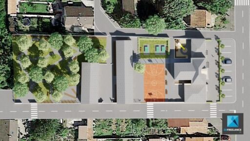 plan de masse école