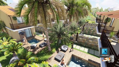 rendu 3d residence