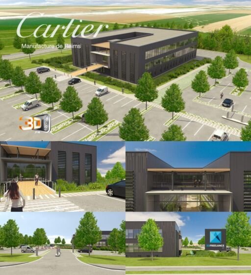 Usine perspectives 3D