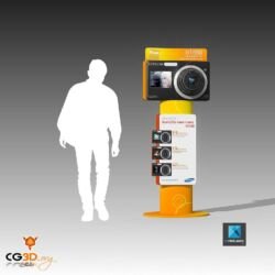 Conception d'un présentoire pour Appareil photo