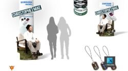 Rough d'une PLV Totem en 3D | Client: SAMSUNG