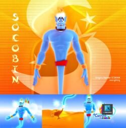 personnage 3d génie