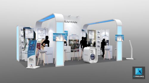 stand safran - designer de stand modulaire