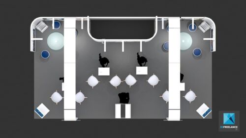 stand modulaire safran perspective 3d