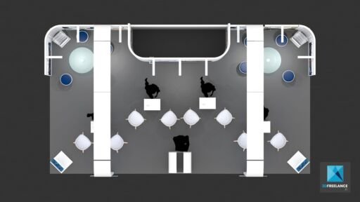 stand modulaire safran perspective 3d