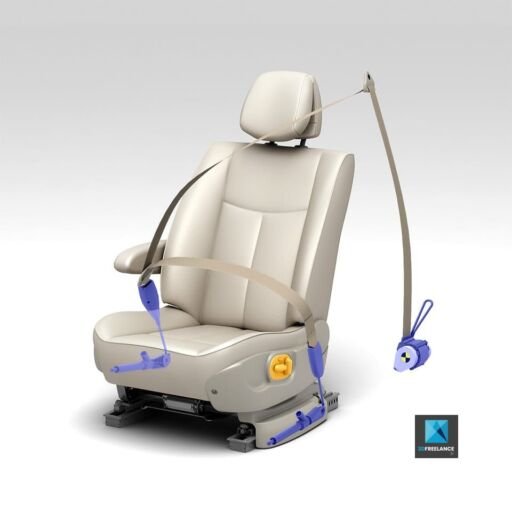 Modélisations 3D des Prétensioneurs Megane Phase II